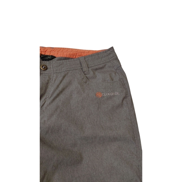 Women's Gray Hiking Roll Up Straight Leg Pants - Picture 3 of 6